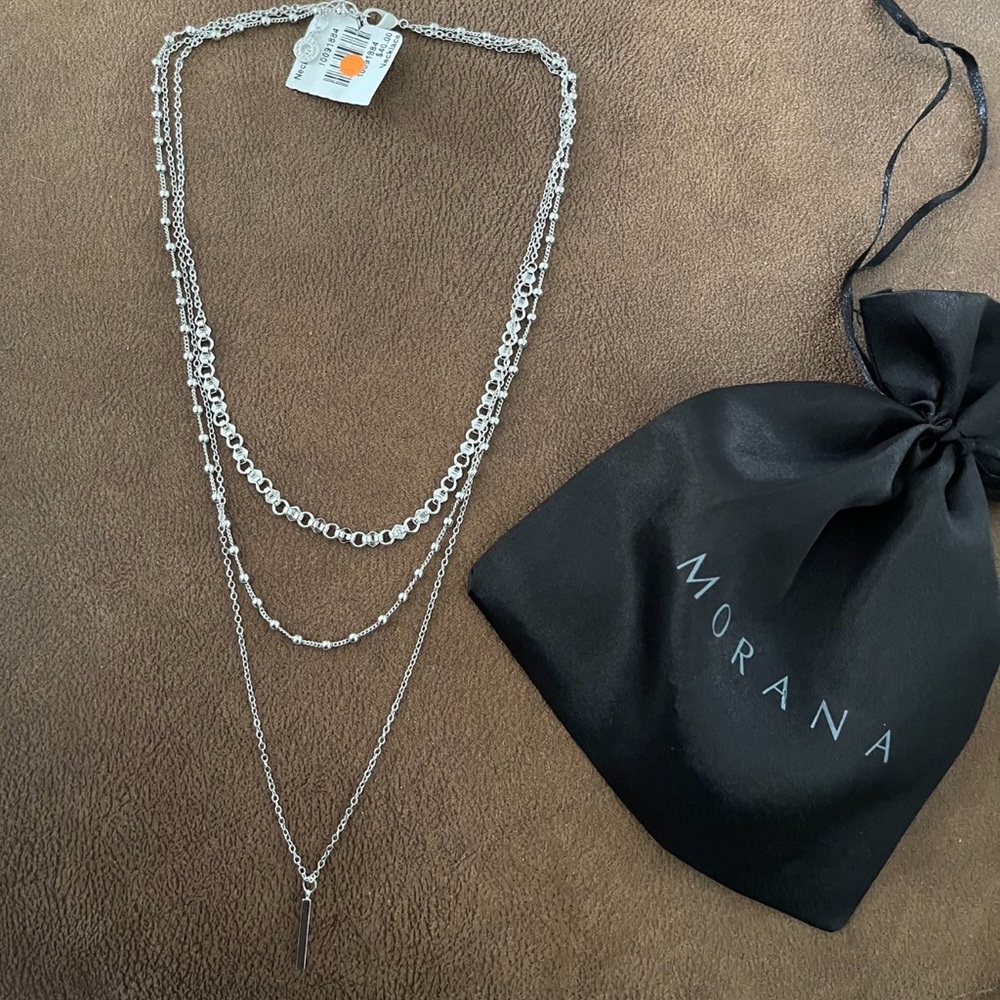 White Gold Plated Necklace